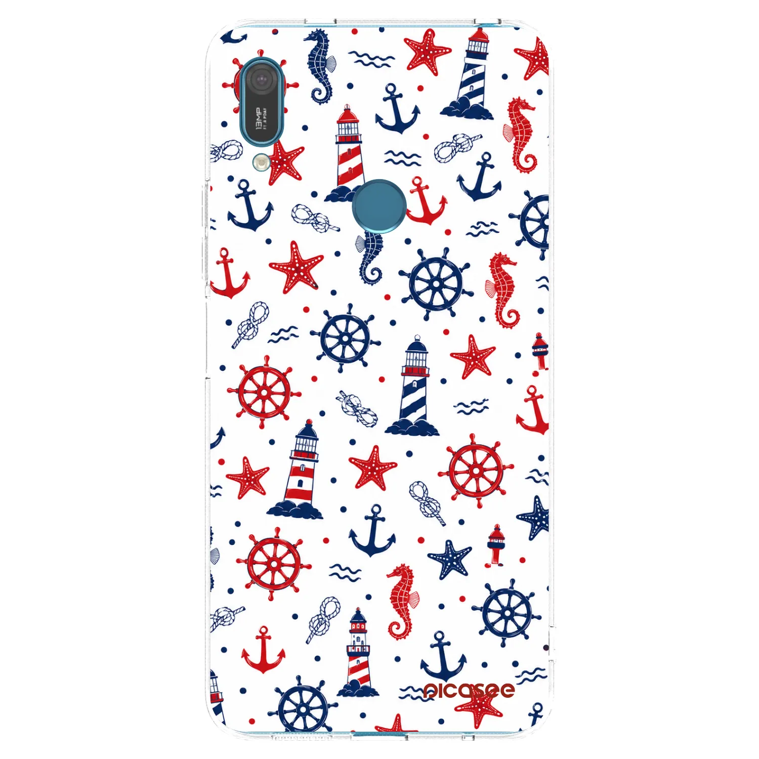 Picasee átlátszó szilikon tok az alábbi mobiltelefonokra Huawei Y7 2019 - Sailor Vibes