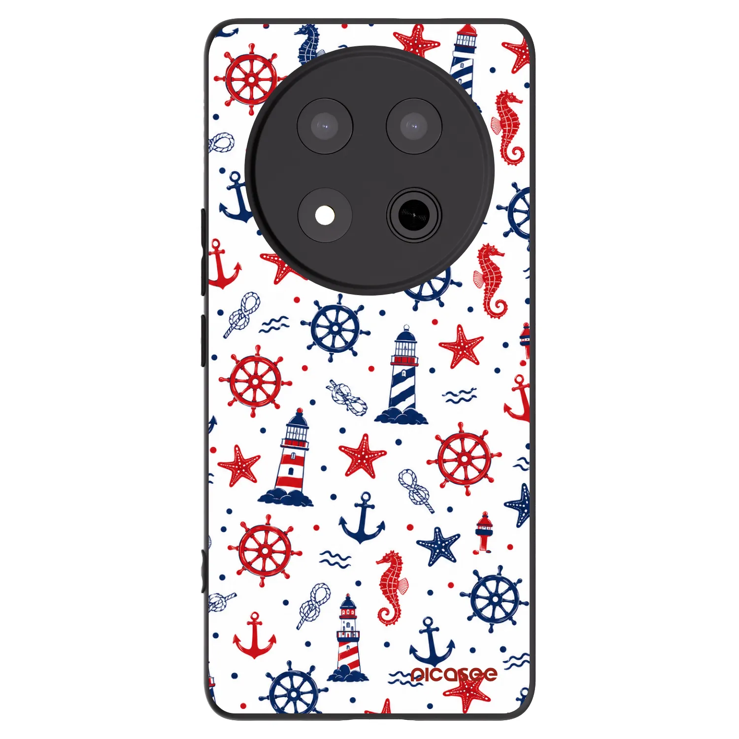 Picasee fekete szilikon tok az alábbi mobiltelefonokra Honor Magic7 Lite 5G - Sailor Vibes