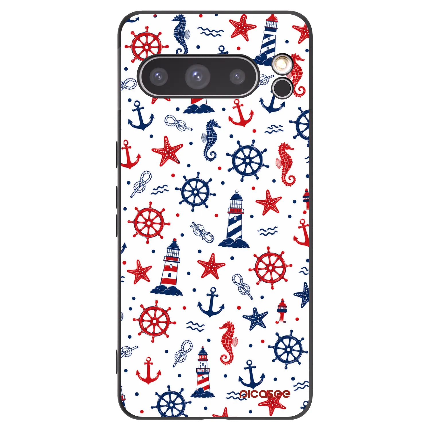 Picasee fekete szilikon tok az alábbi mobiltelefonokra Google Pixel 8 Pro - Sailor Vibes