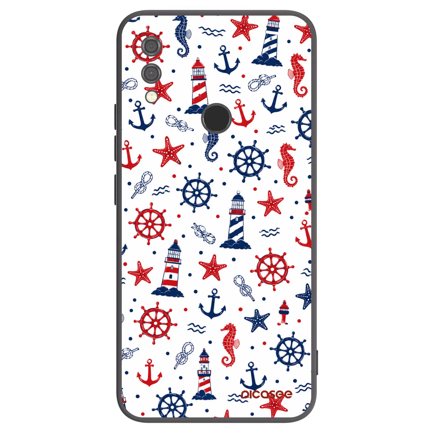 Picasee fekete szilikon tok az alábbi mobiltelefonokra Xiaomi Redmi Note 7 - Sailor Vibes