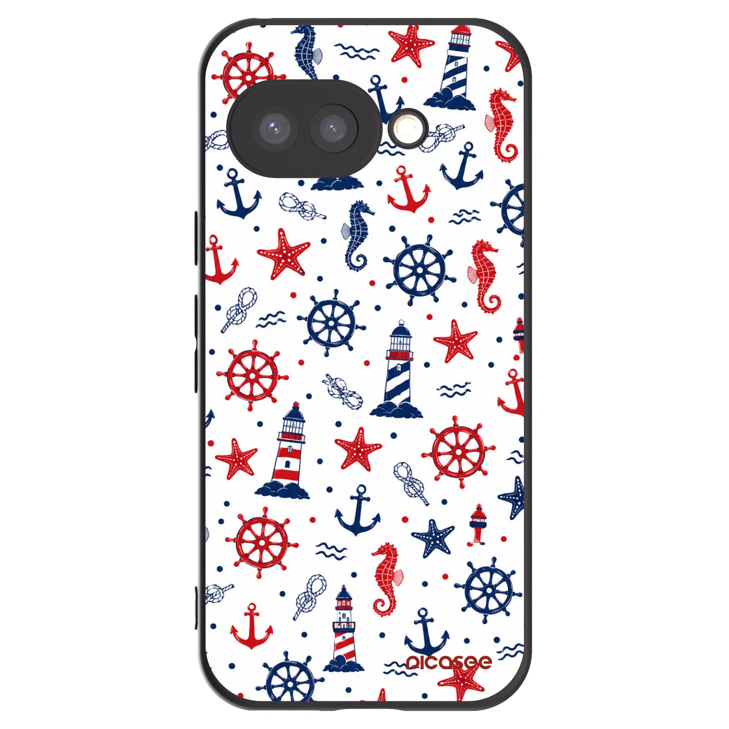 Picasee fekete szilikon tok az alábbi mobiltelefonokra Google Pixel 9a - Sailor Vibes