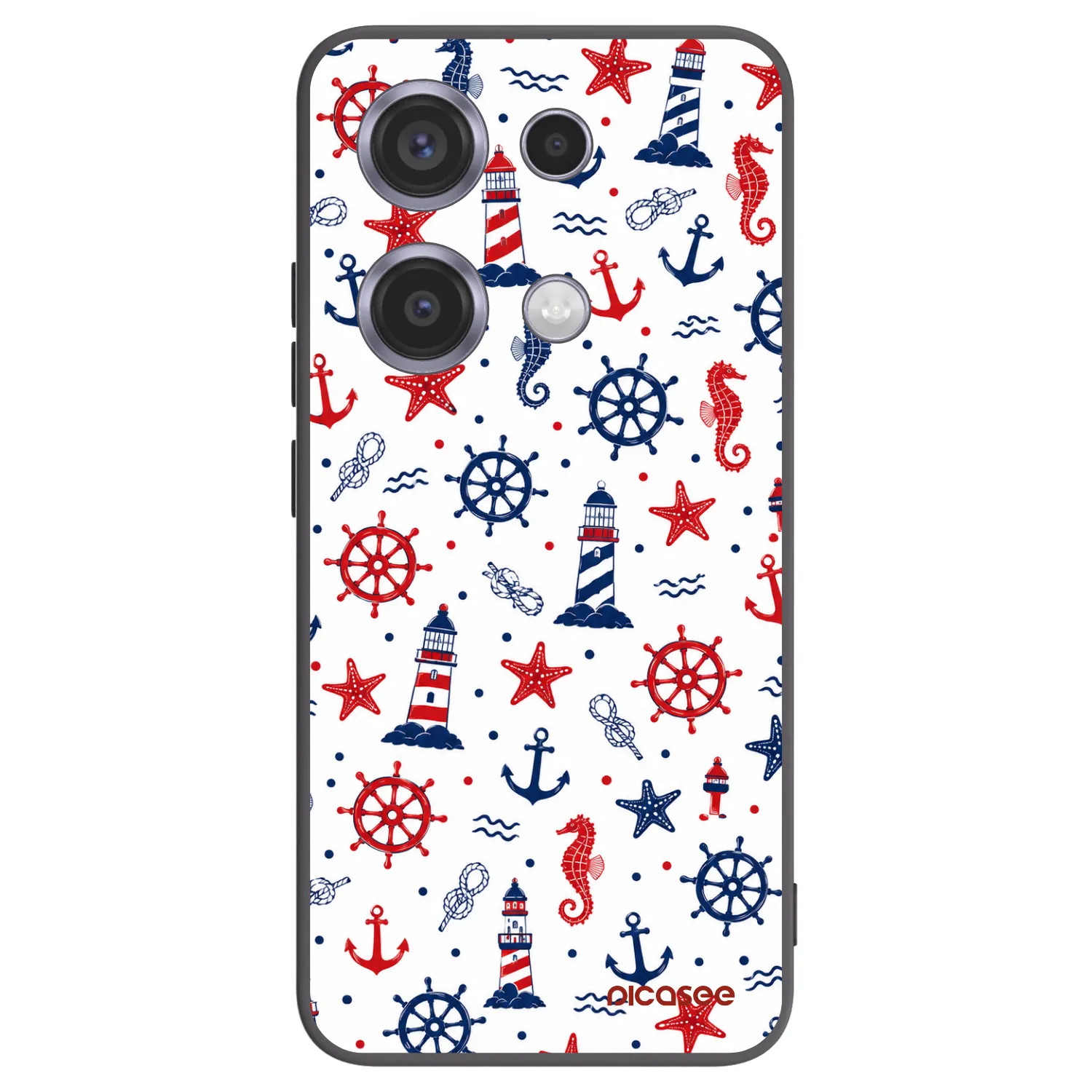Picasee fekete szilikon tok az alábbi mobiltelefonokra Xiaomi Redmi Note 14S - Sailor Vibes