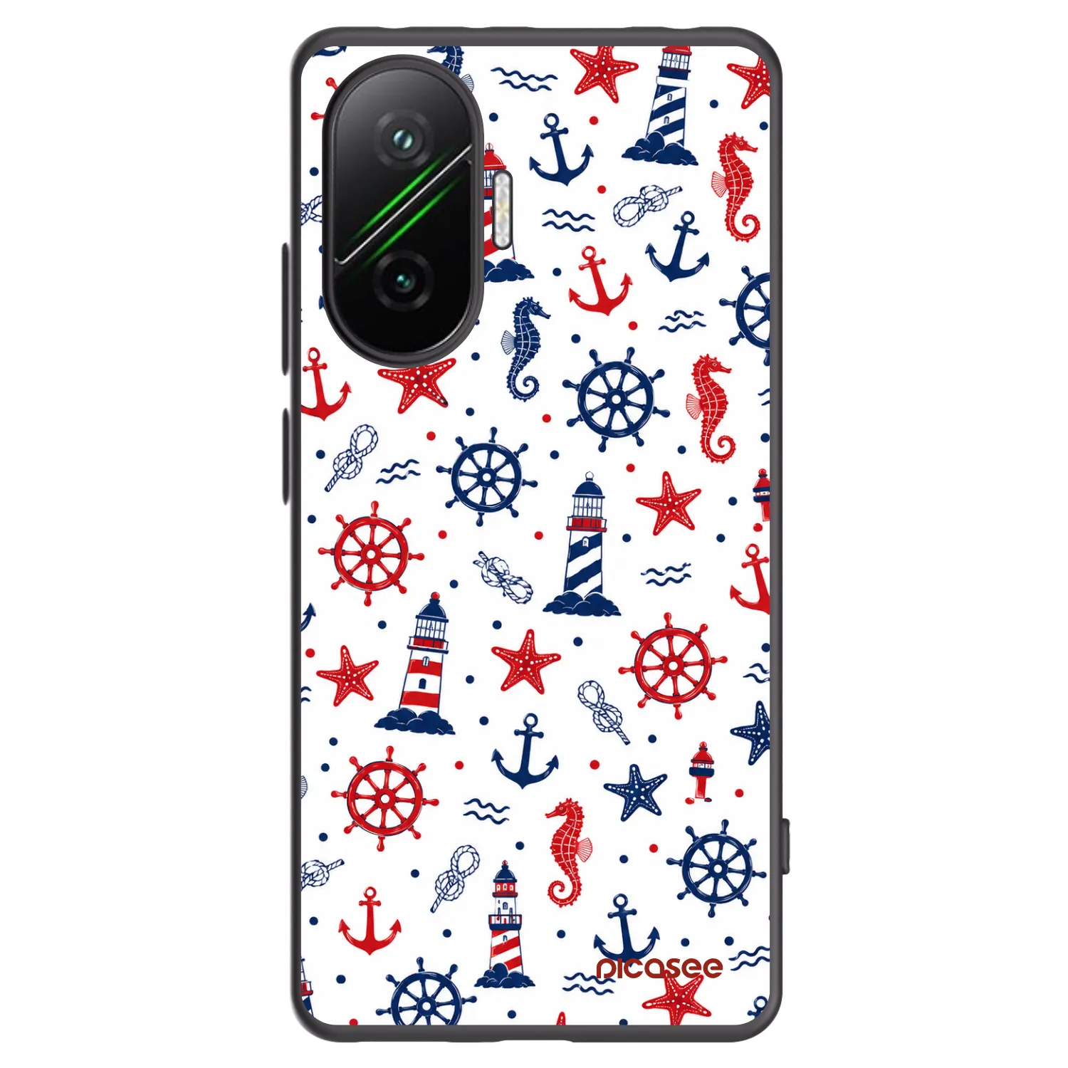 Picasee fekete szilikon tok az alábbi mobiltelefonokra Xiaomi Poco F7 5G - Sailor Vibes