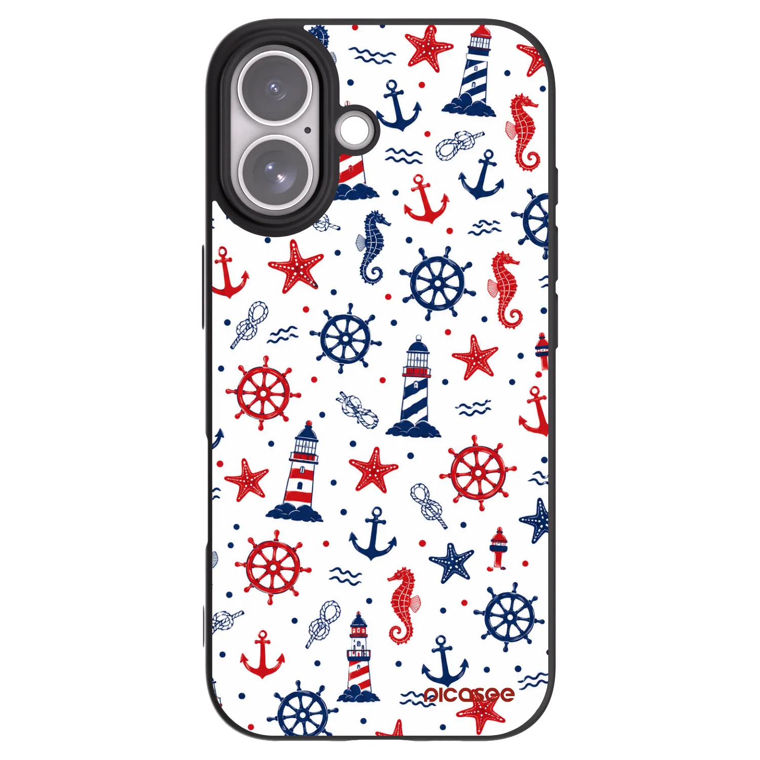 Picasee fekete szilikon tok az alábbi mobiltelefonokra Apple iPhone 17 - Sailor Vibes