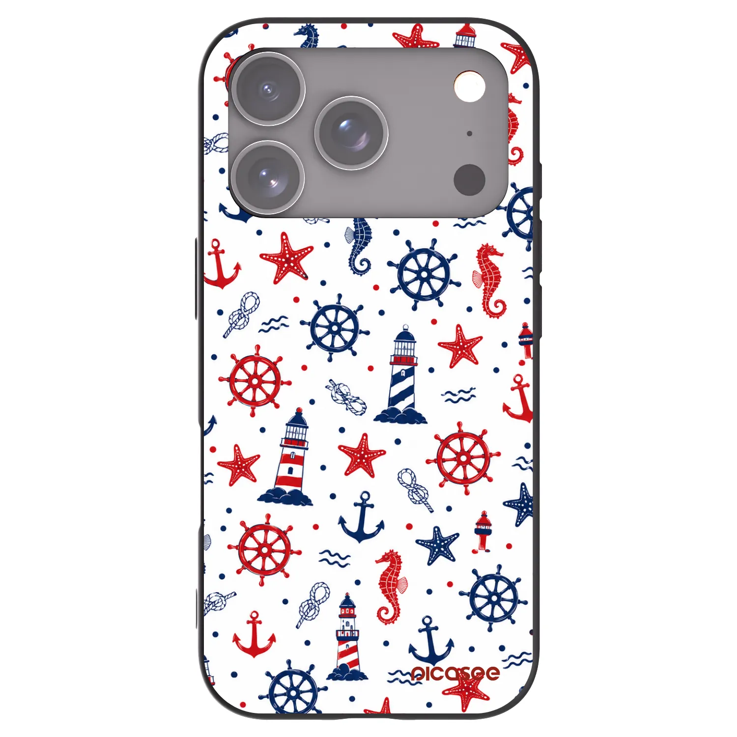 Picasee fekete szilikon tok az alábbi mobiltelefonokra Apple iPhone 17 Pro - Sailor Vibes