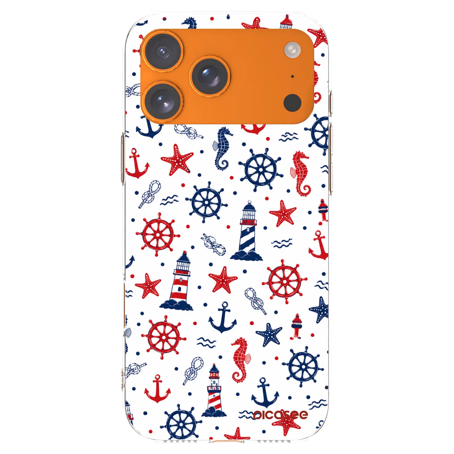 Picasee átlátszó szilikon tok az alábbi mobiltelefonokra Apple iPhone 17 Pro Max - Sailor Vibes