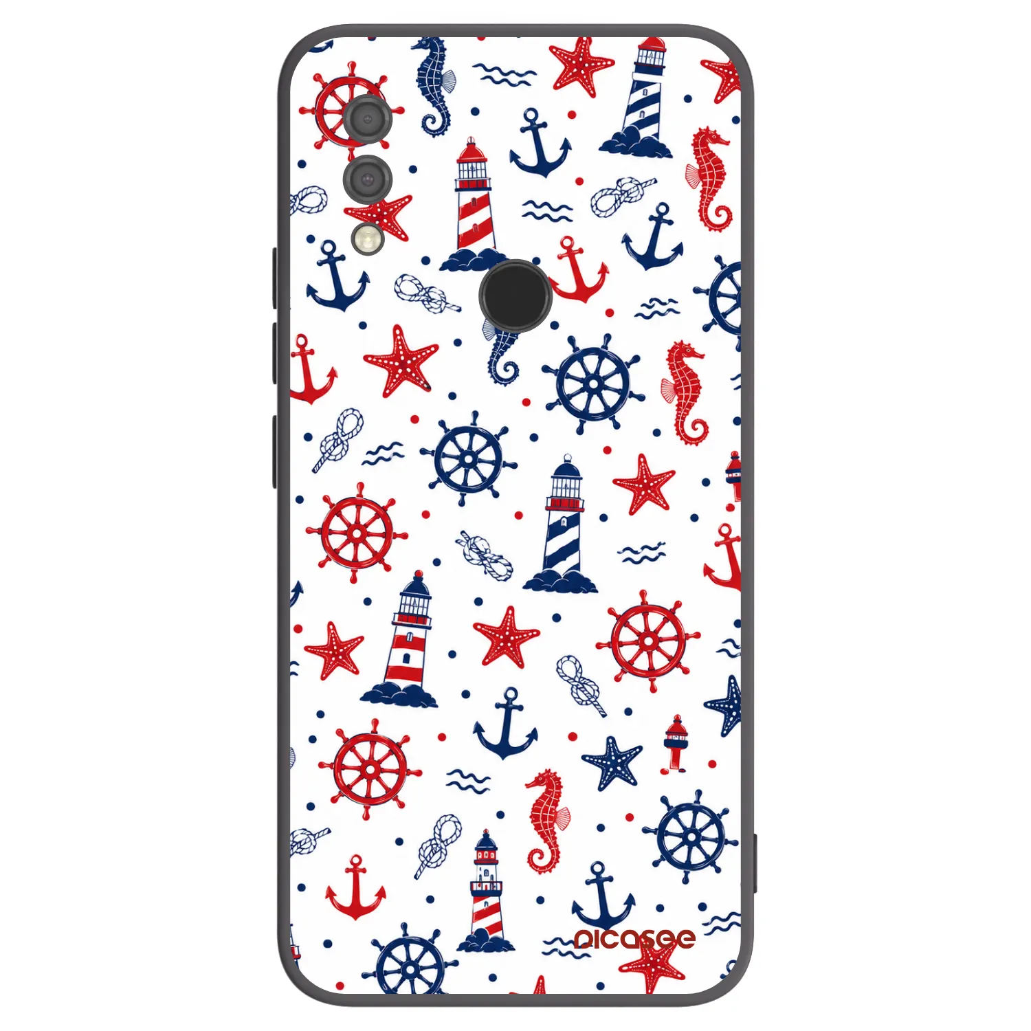 Picasee fekete szilikon tok az alábbi mobiltelefonokra Xiaomi Redmi 7 - Sailor Vibes