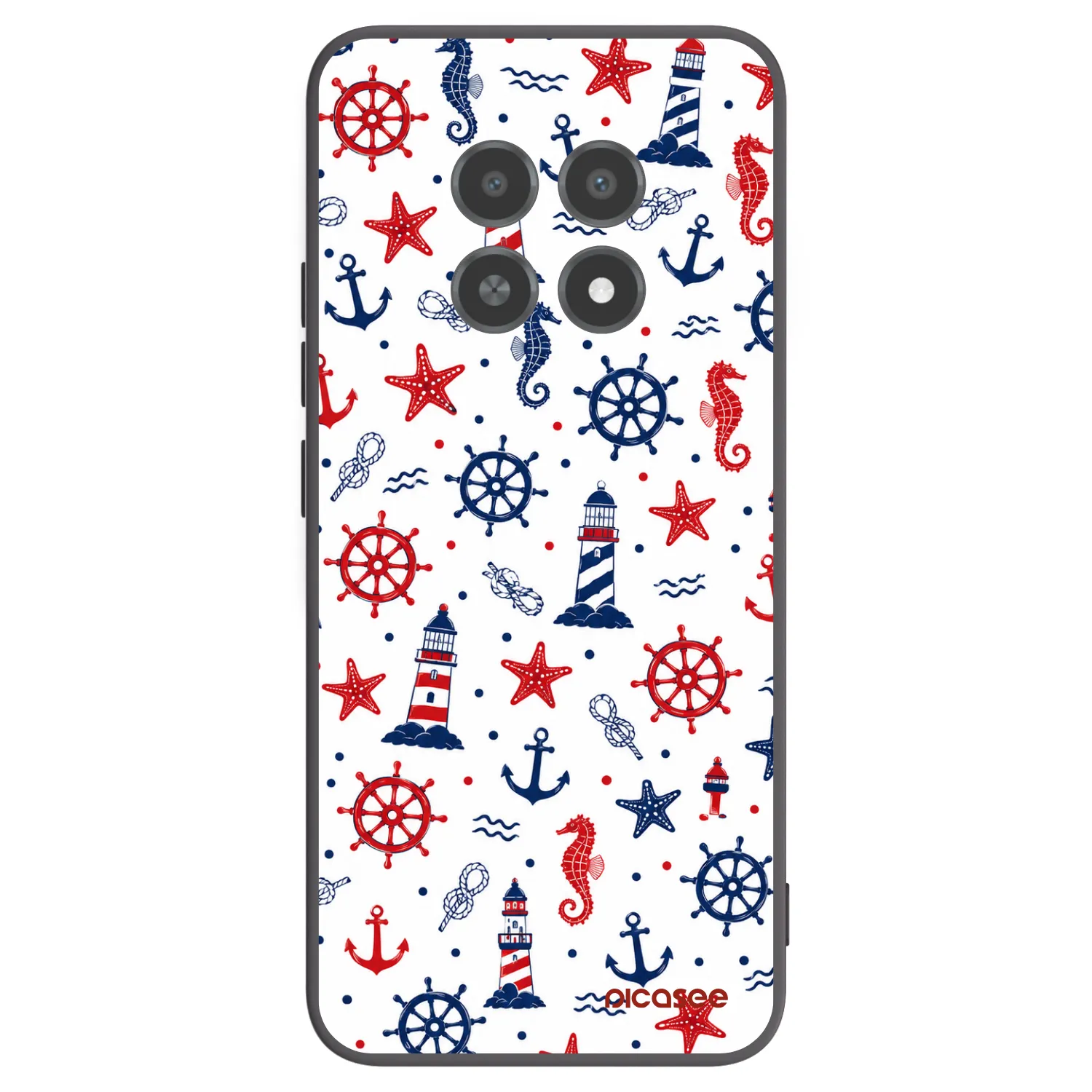 Picasee fekete szilikon tok az alábbi mobiltelefonokra Realme 12X - Sailor Vibes