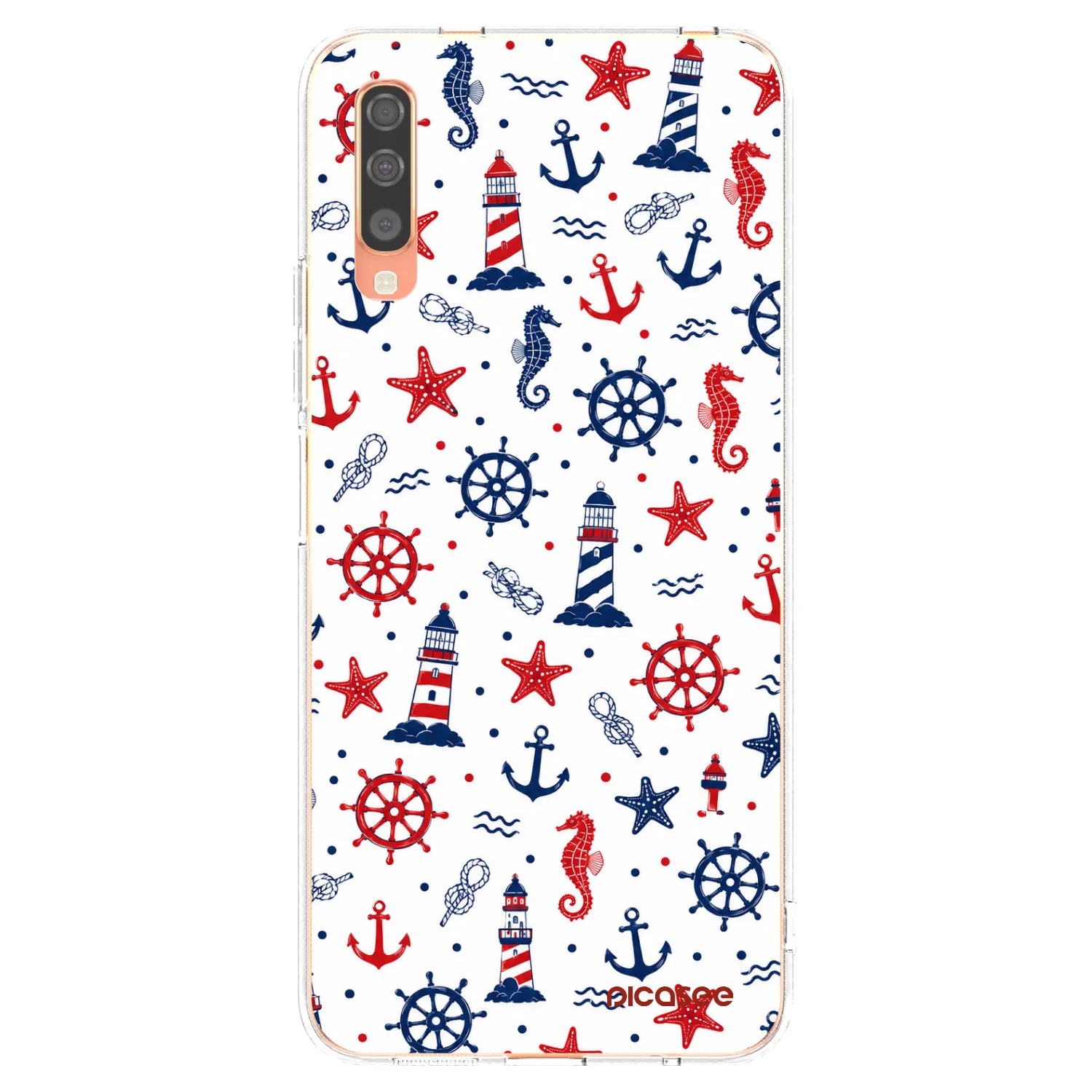 Picasee átlátszó szilikon tok az alábbi mobiltelefonokra Samsung Galaxy A70 A705F - Sailor Vibes