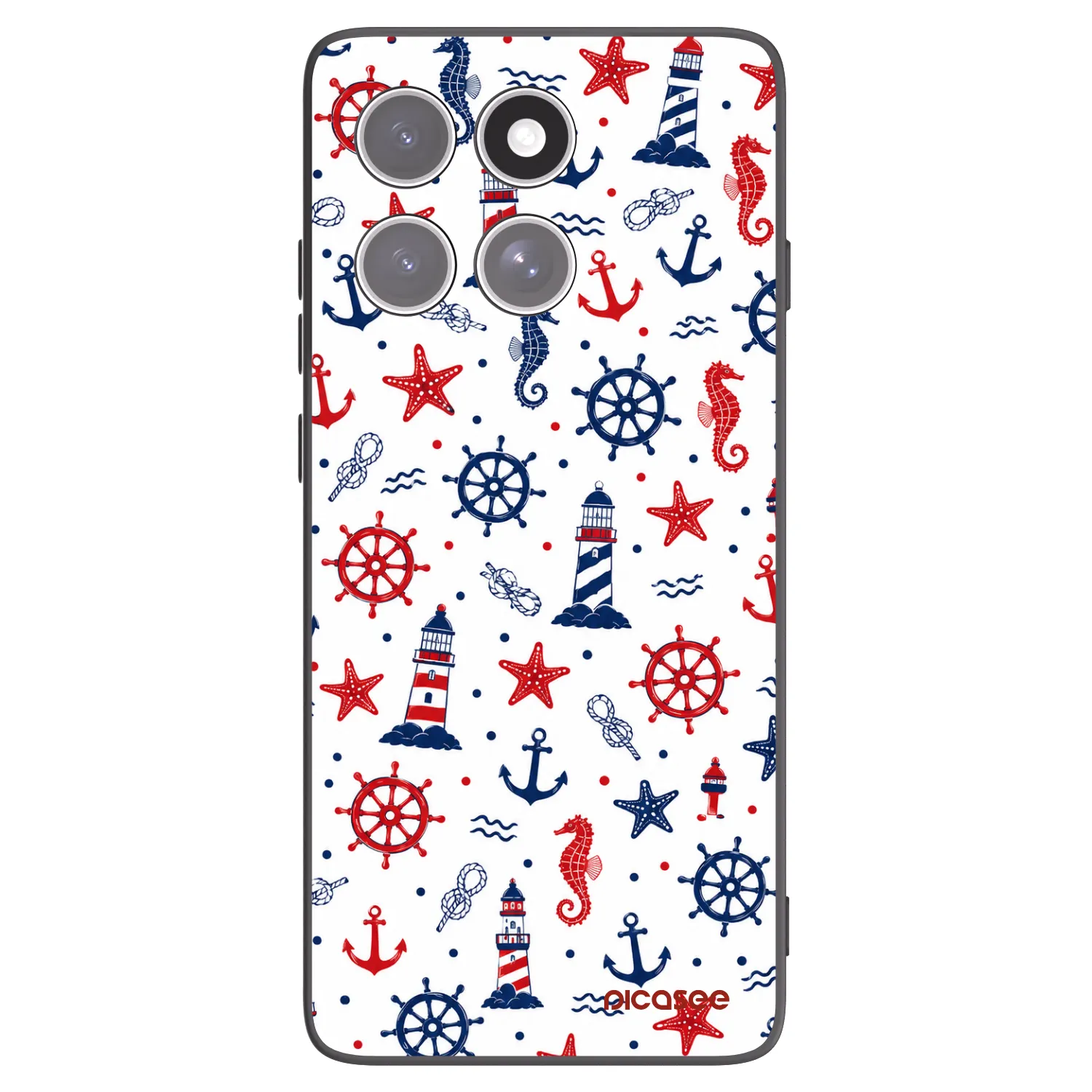 Picasee fekete szilikon tok az alábbi mobiltelefonokra Motorola Edge 60 Pro - Sailor Vibes