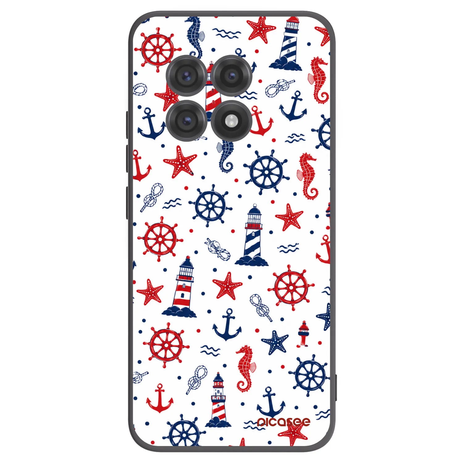 Picasee fekete szilikon tok az alábbi mobiltelefonokra OnePlus 13R 5G - Sailor Vibes