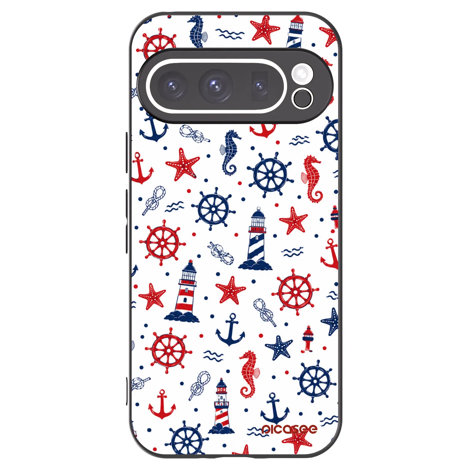 Picasee fekete szilikon tok az alábbi mobiltelefonokra Google Pixel 9 Pro XL - Sailor Vibes