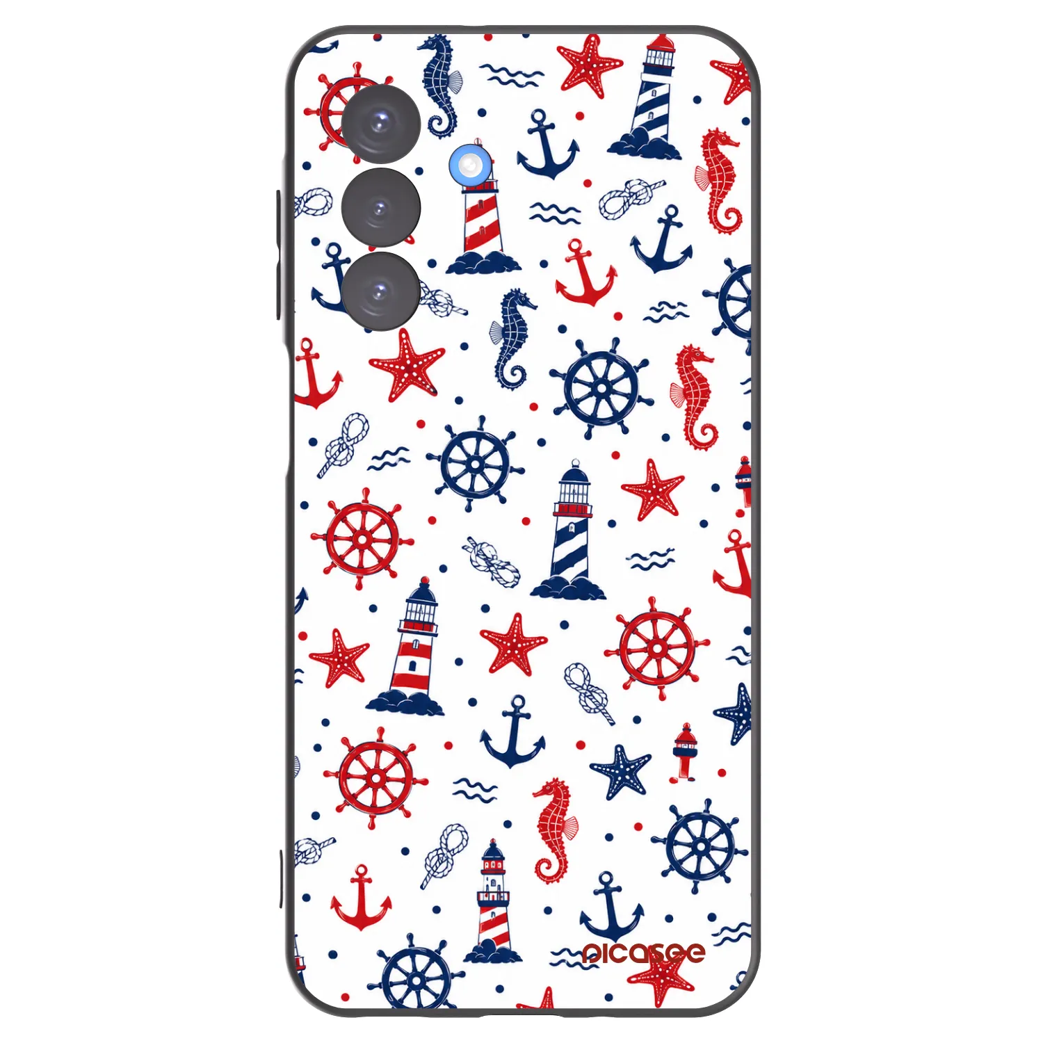 Picasee fekete szilikon tok az alábbi mobiltelefonokra Samsung Galaxy A17 5G - Sailor Vibes