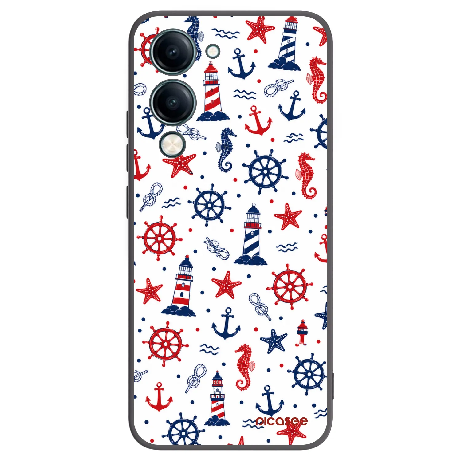 Picasee fekete szilikon tok az alábbi mobiltelefonokra Vivo Y29s 5G - Sailor Vibes