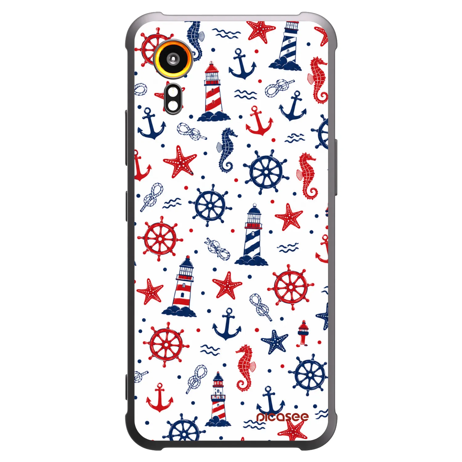 Picasee fekete szilikon tok az alábbi mobiltelefonokra Samsung Galaxy Xcover 7 - Sailor Vibes