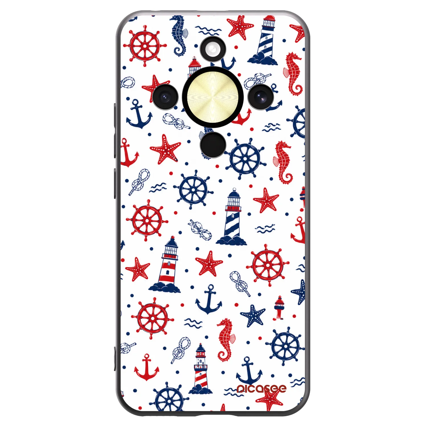 Picasee fekete szilikon tok az alábbi mobiltelefonokra Honor Magic8 Lite 5G - Sailor Vibes