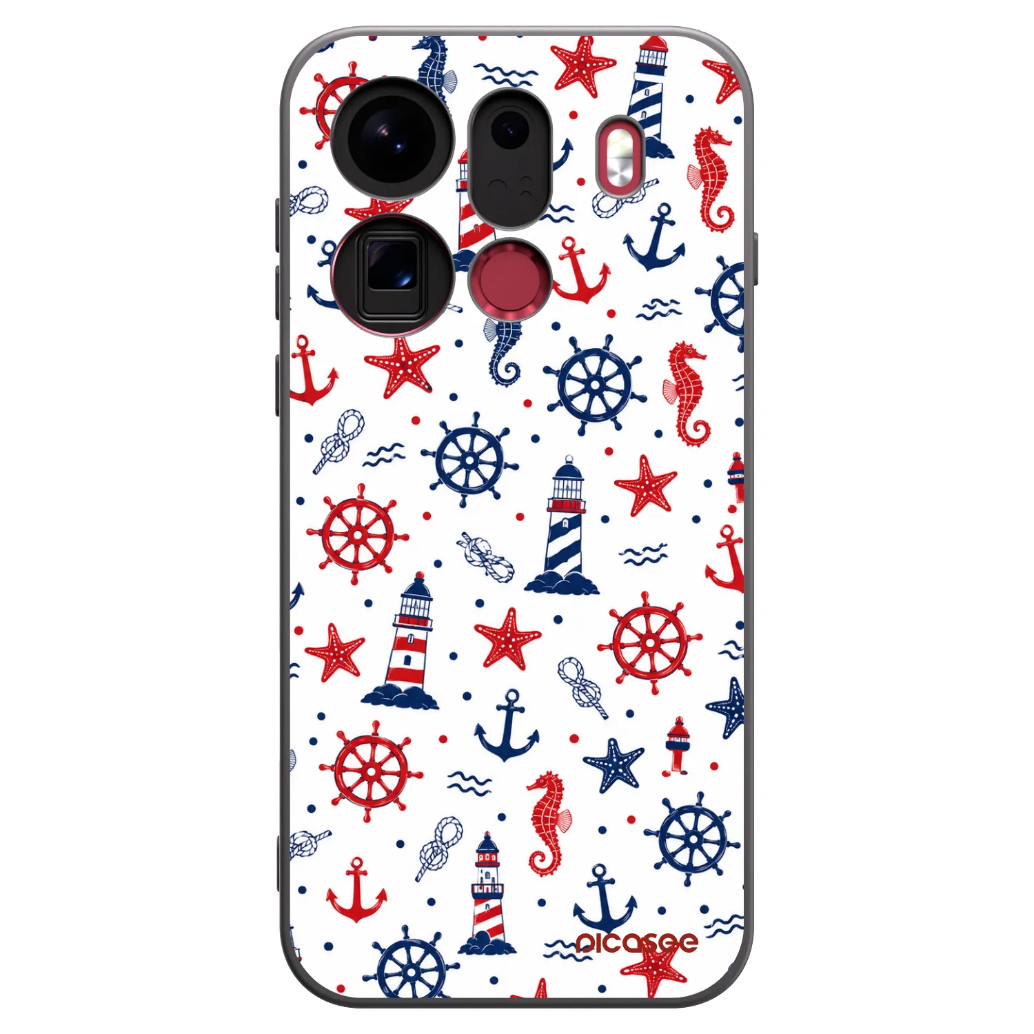 Picasee fekete szilikon tok az alábbi mobiltelefonokra OPPO Find X9 Pro - Sailor Vibes