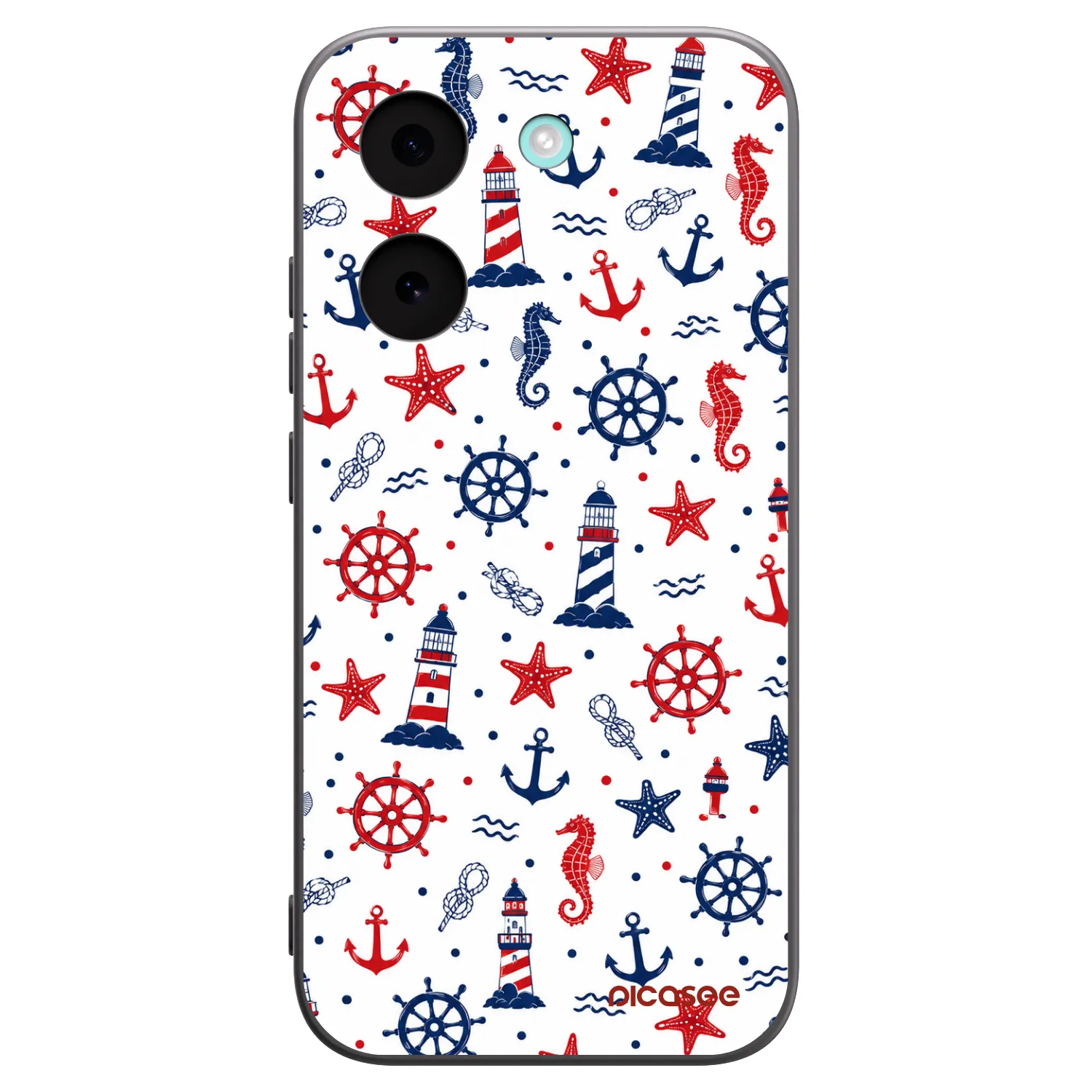 Picasee fekete szilikon tok az alábbi mobiltelefonokra Xiaomi Poco X8 Pro - Sailor Vibes