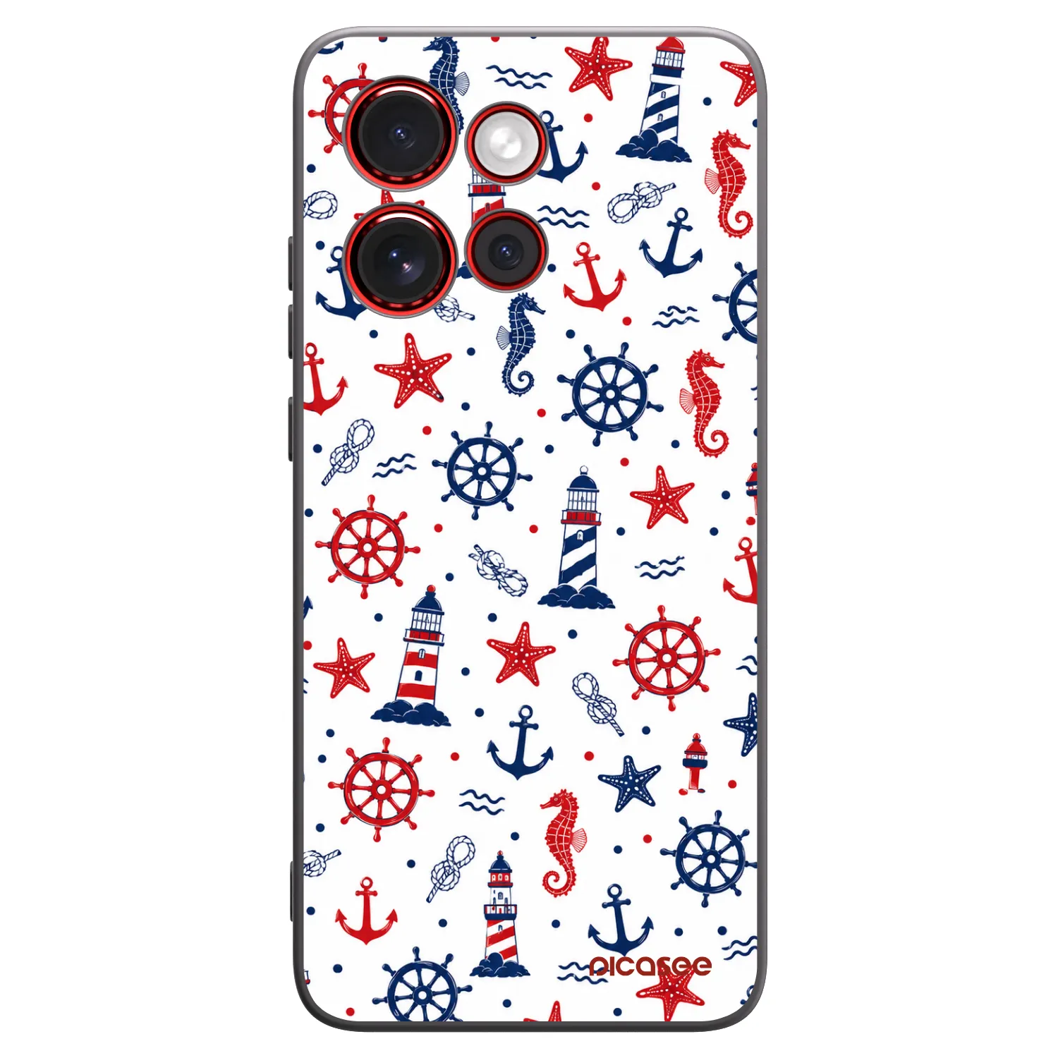 Picasee fekete szilikon tok az alábbi mobiltelefonokra Motorola Edge 60 Neo 5G - Sailor Vibes