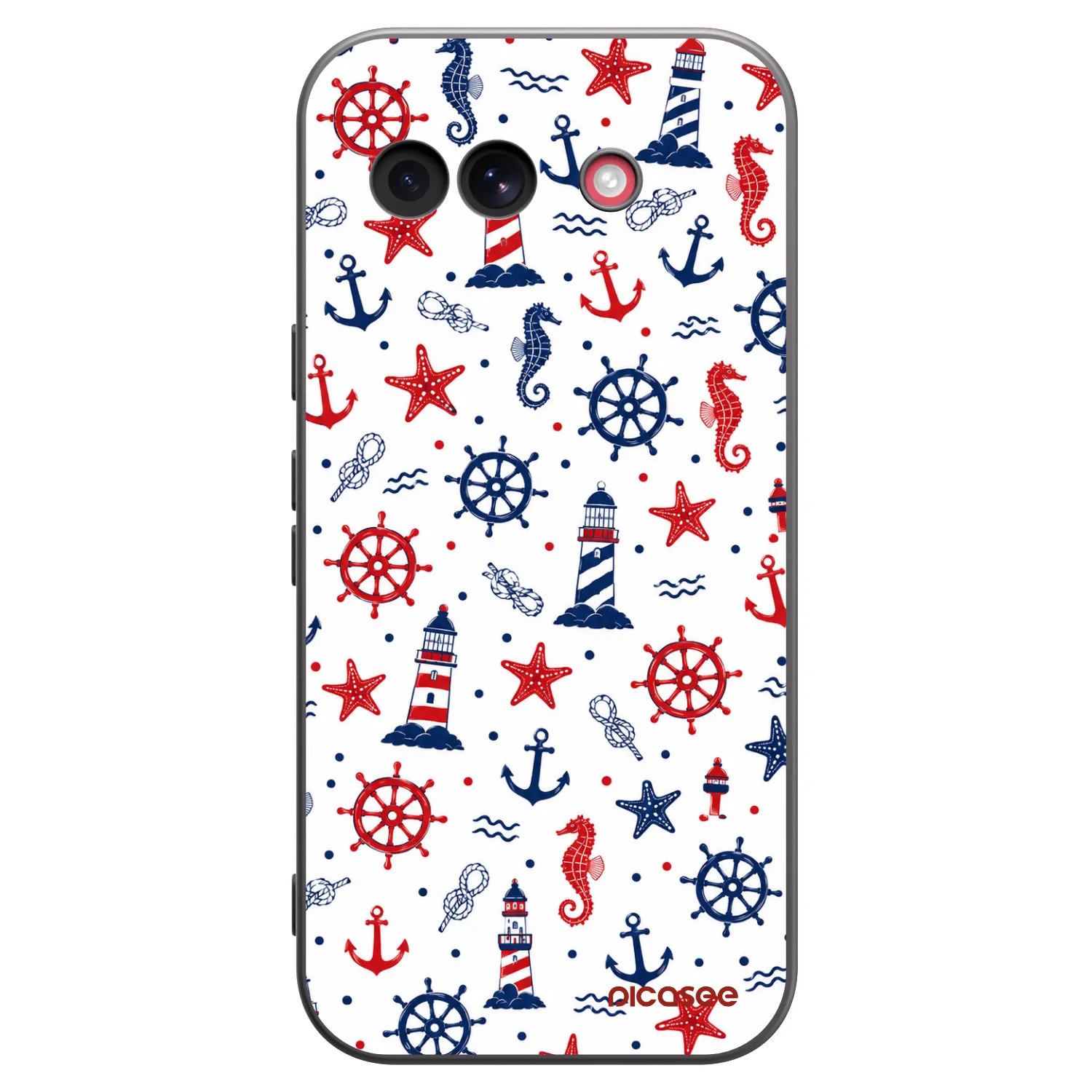 Picasee fekete szilikon tok az alábbi mobiltelefonokra Google Pixel 10a - Sailor Vibes