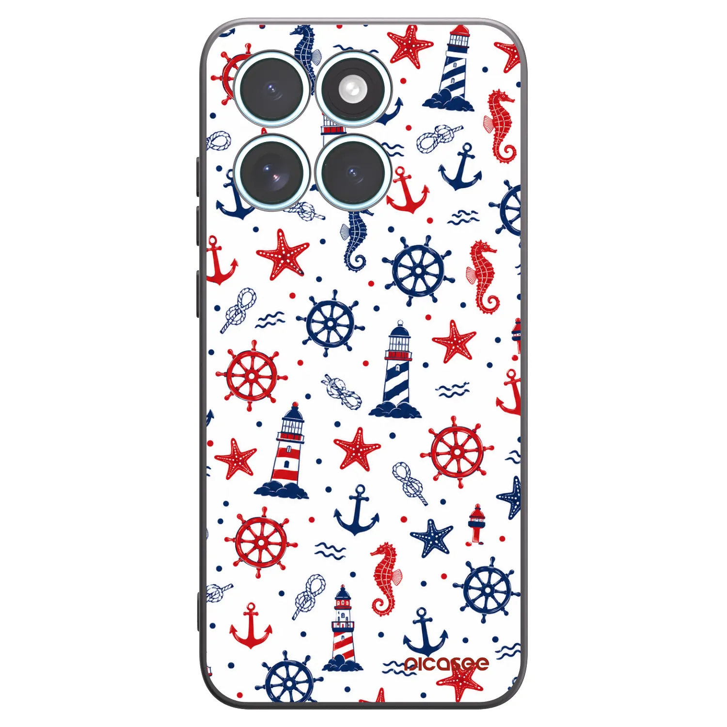 Picasee fekete szilikon tok az alábbi mobiltelefonokra Motorola Edge 70 Fusion - Sailor Vibes