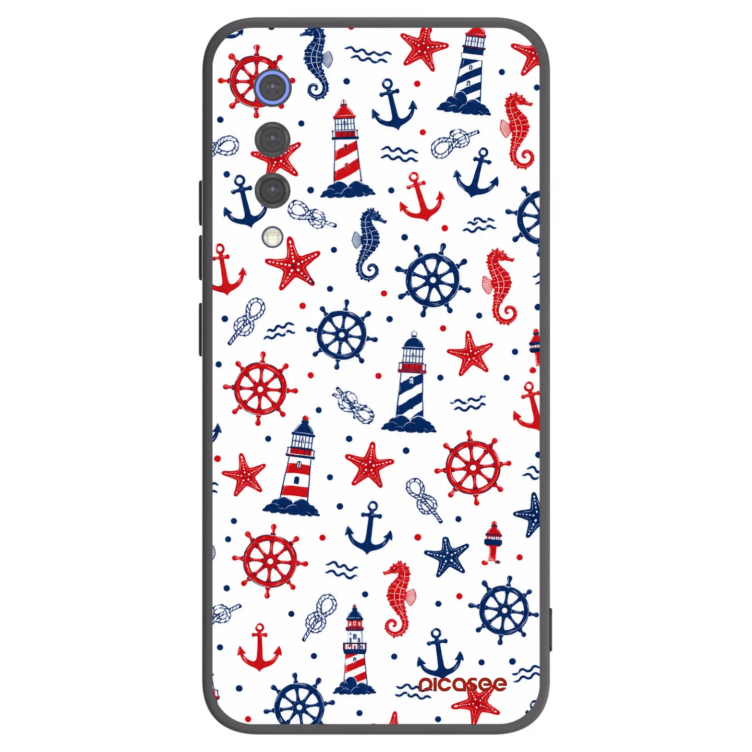 Picasee fekete szilikon tok az alábbi mobiltelefonokra Xiaomi Mi 9 SE - Sailor Vibes