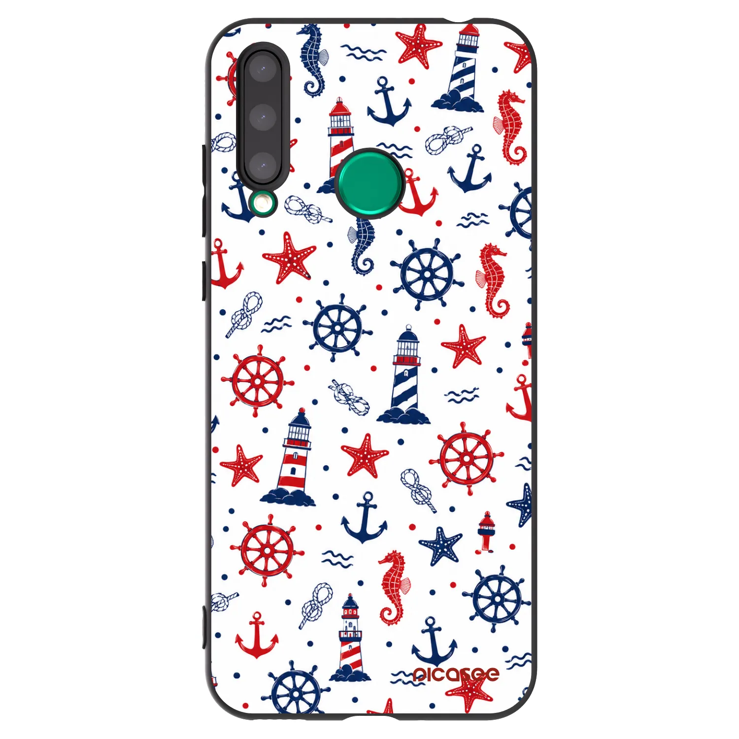 Picasee fekete szilikon tok az alábbi mobiltelefonokra Honor 20 Lite - Sailor Vibes