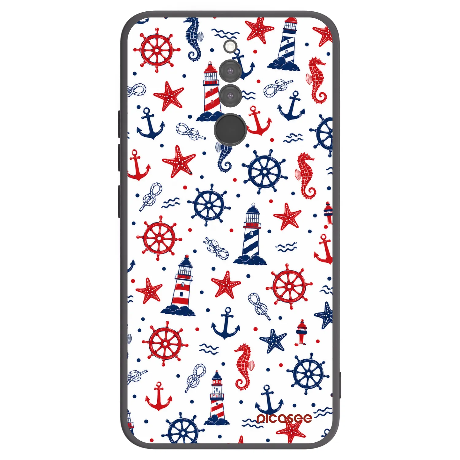 Picasee fekete szilikon tok az alábbi mobiltelefonokra Xiaomi Redmi 8 - Sailor Vibes