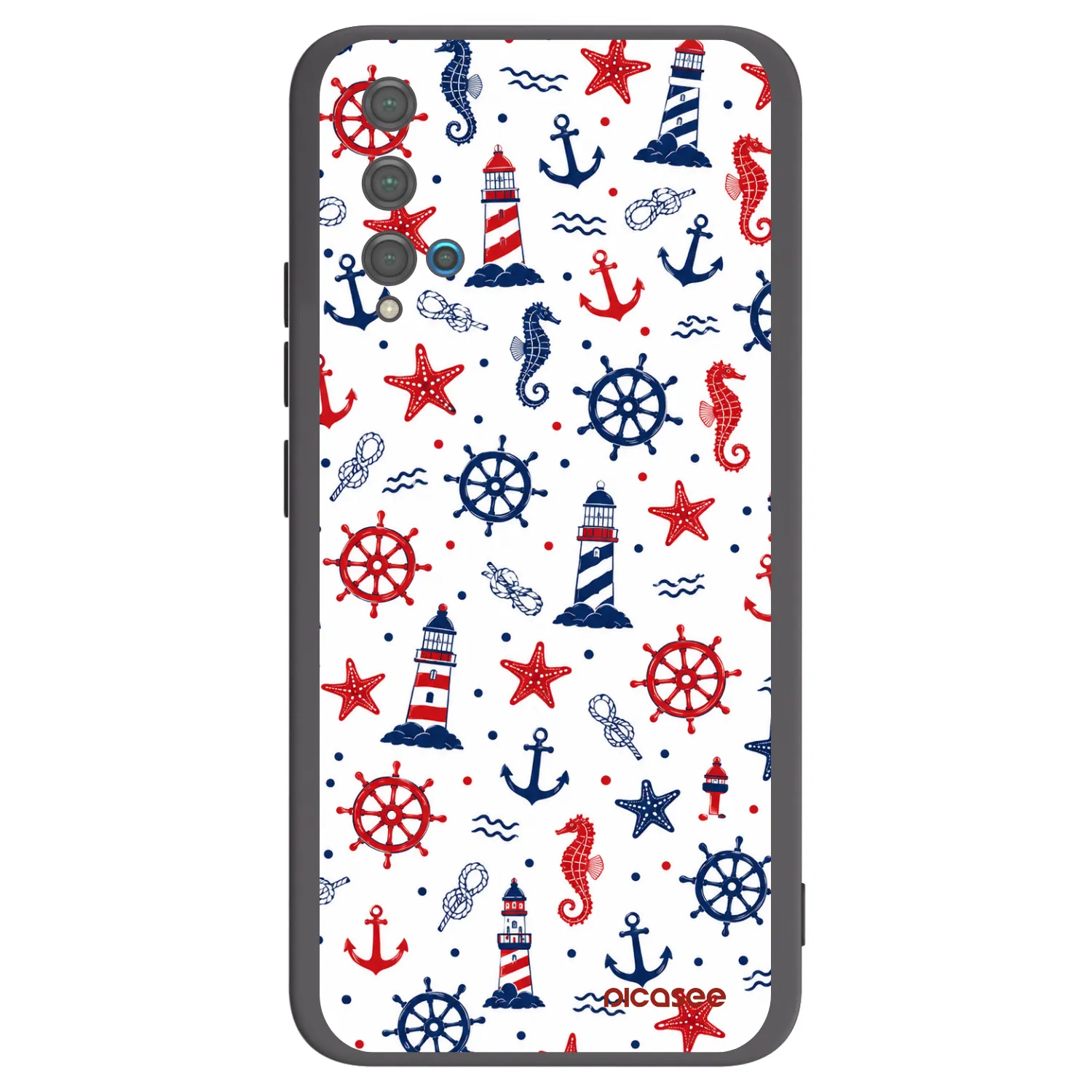 Picasee fekete szilikon tok az alábbi mobiltelefonokra Huawei Nova 5T - Sailor Vibes