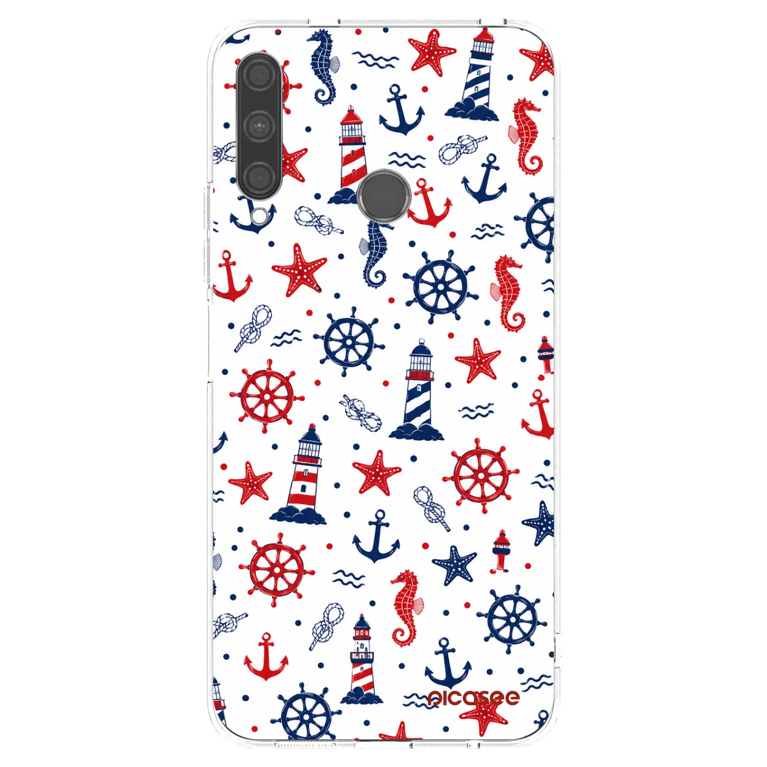 Picasee átlátszó szilikon tok az alábbi mobiltelefonokra Huawei P40 Lite E - Sailor Vibes
