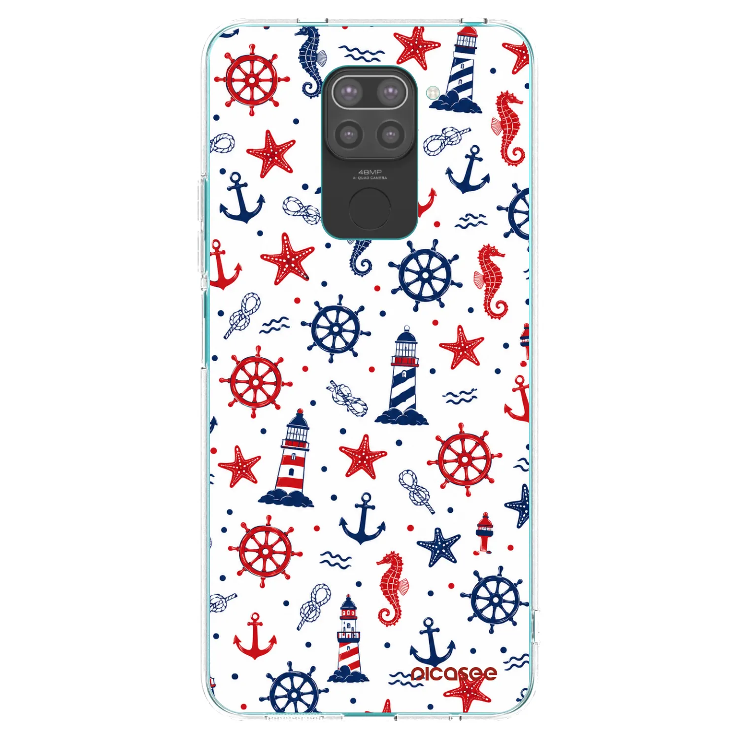 Picasee fekete szilikon tok az alábbi mobiltelefonokra Xiaomi Redmi Note 9 - Sailor Vibes