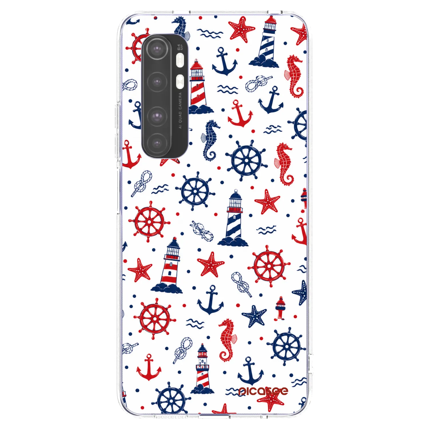 Picasee átlátszó szilikon tok az alábbi mobiltelefonokra Xiaomi Mi Note 10 Lite - Sailor Vibes