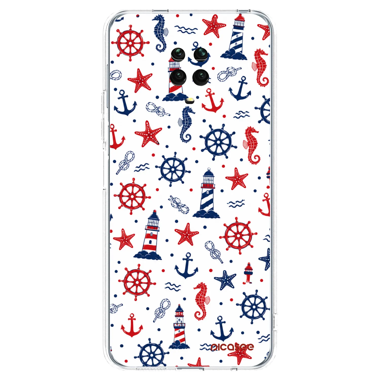 Picasee átlátszó szilikon tok az alábbi mobiltelefonokra Xiaomi Redmi Note 9S - Sailor Vibes