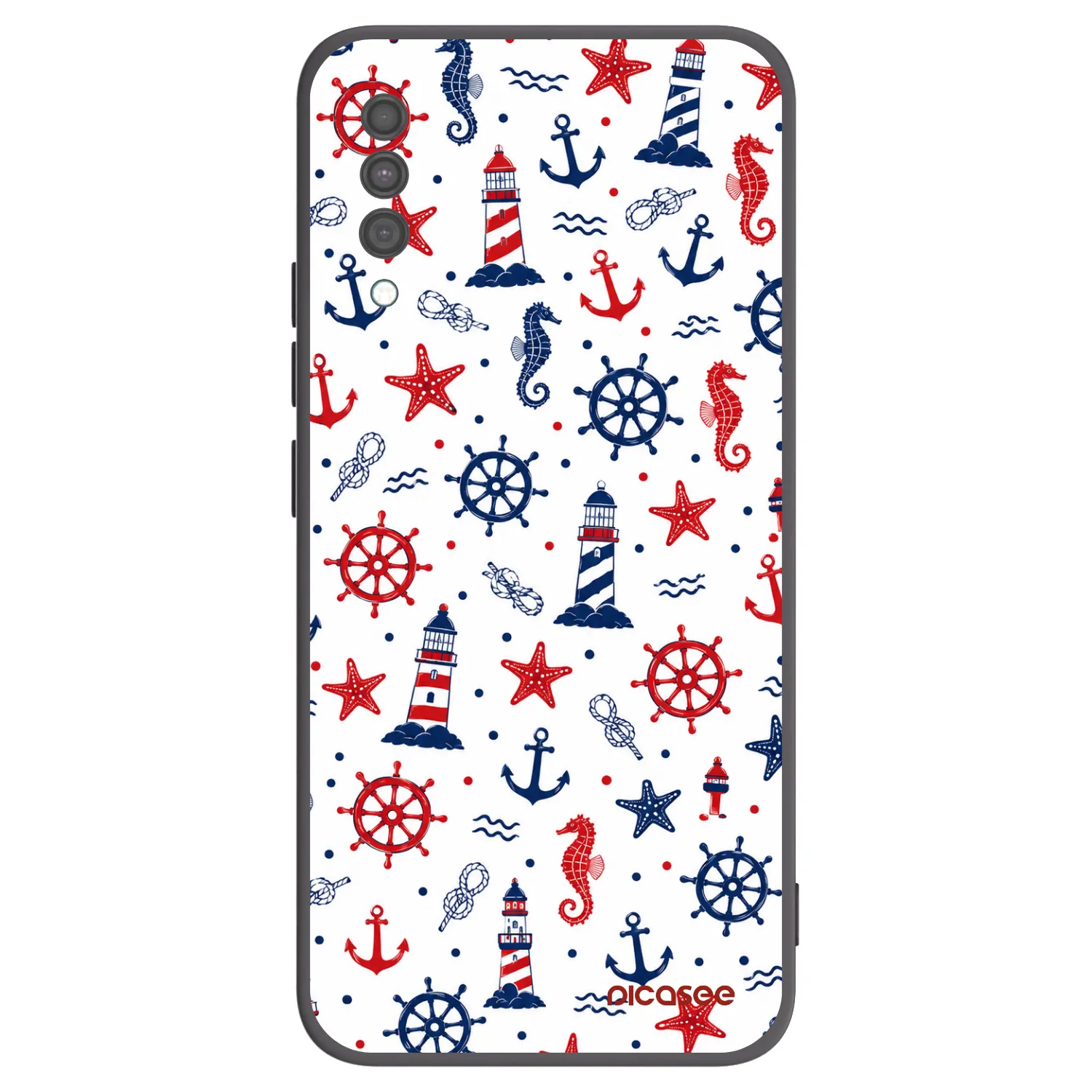 Picasee fekete szilikon tok az alábbi mobiltelefonokra Samsung Galaxy A30s A307F - Sailor Vibes