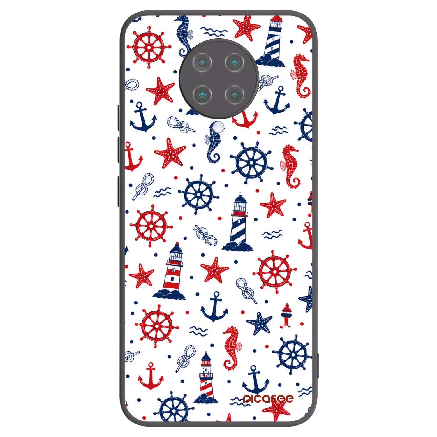 Picasee fekete szilikon tok az alábbi mobiltelefonokra Xiaomi Poco F2 Pro - Sailor Vibes