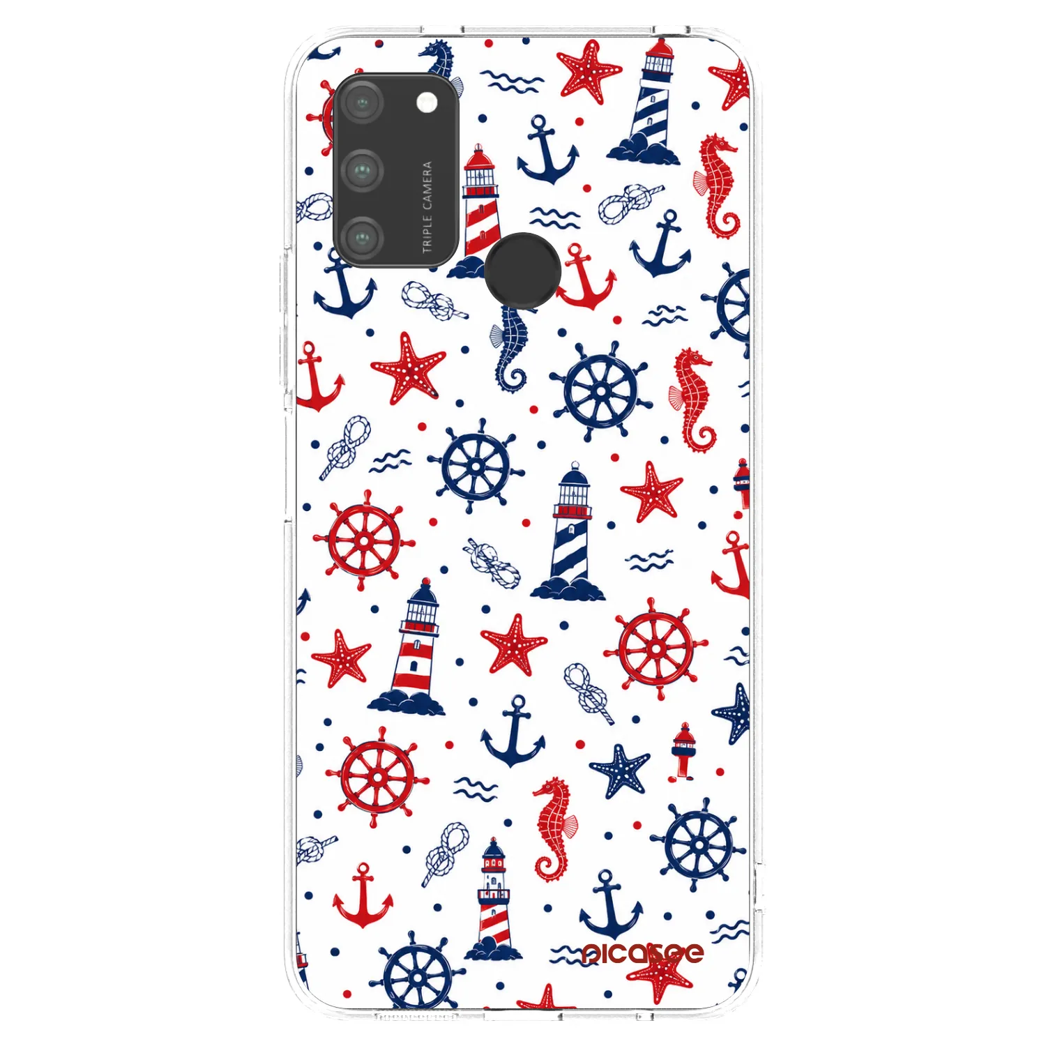 Picasee átlátszó szilikon tok az alábbi mobiltelefonokra Honor 9A - Sailor Vibes