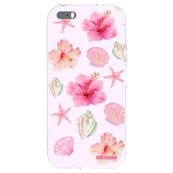Picasee átlátszó szilikon tok az alábbi mobiltelefonokra Apple iPhone 5/5S/SE - Blush Lagoon