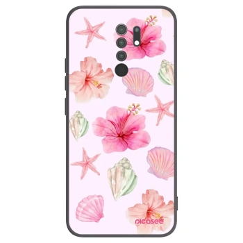 Picasee fekete szilikon tok az alábbi mobiltelefonokra Xiaomi Redmi 9 - Blush Lagoon