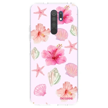 Picasee átlátszó szilikon tok az alábbi mobiltelefonokra Xiaomi Redmi 9 - Blush Lagoon