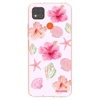 Picasee átlátszó szilikon tok az alábbi mobiltelefonokra Xiaomi Redmi 9C - Blush Lagoon