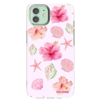 Picasee átlátszó szilikon tok az alábbi mobiltelefonokra Apple iPhone 12 Pro - Blush Lagoon