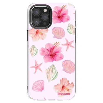 Picasee átlátszó szilikon tok az alábbi mobiltelefonokra Apple iPhone 12 Pro Max - Blush Lagoon