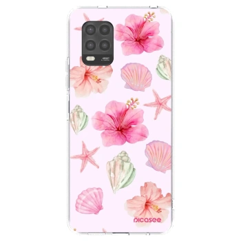 Picasee átlátszó szilikon tok az alábbi mobiltelefonokra Xiaomi Mi 10 Lite - Blush Lagoon