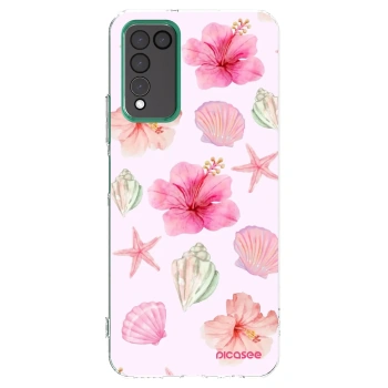 Picasee átlátszó szilikon tok az alábbi mobiltelefonokra Honor 10X Lite - Blush Lagoon