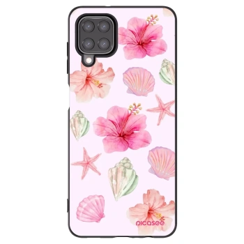 Picasee fekete szilikon tok az alábbi mobiltelefonokra Samsung Galaxy A12 A125F - Blush Lagoon