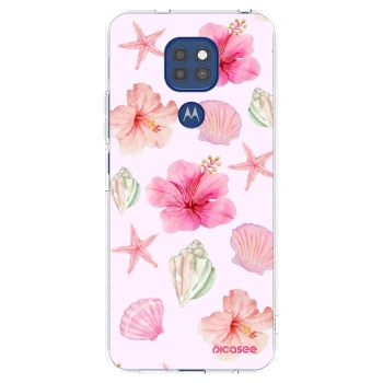 Picasee átlátszó szilikon tok az alábbi mobiltelefonokra Motorola Moto G9 Play - Blush Lagoon