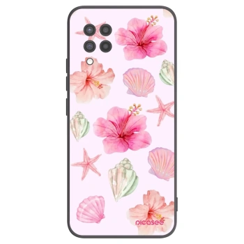 Picasee fekete szilikon tok az alábbi mobiltelefonokra Samsung Galaxy A42 A426B - Blush Lagoon