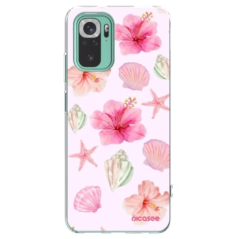 Picasee átlátszó szilikon tok az alábbi mobiltelefonokra Xiaomi Redmi Note 10 Pro - Blush Lagoon