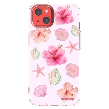 Picasee átlátszó szilikon tok az alábbi mobiltelefonokra Apple iPhone 13 - Blush Lagoon