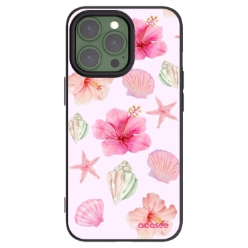 Picasee fekete szilikon tok az alábbi mobiltelefonokra Apple iPhone 13 Pro - Blush Lagoon